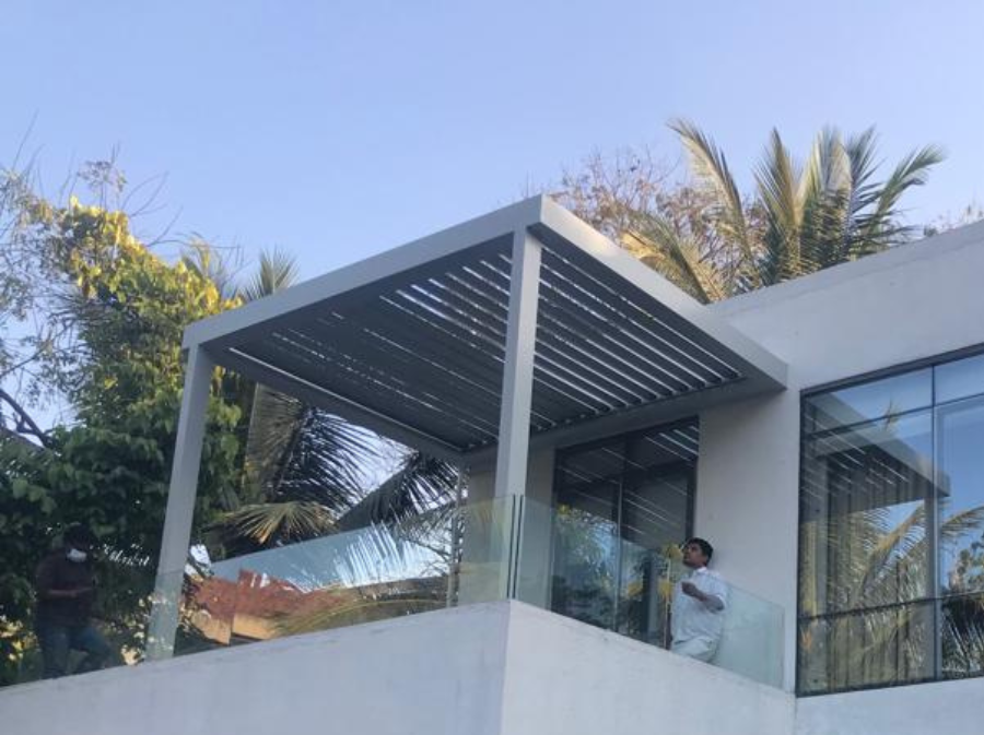 skyline automatic louvered roof